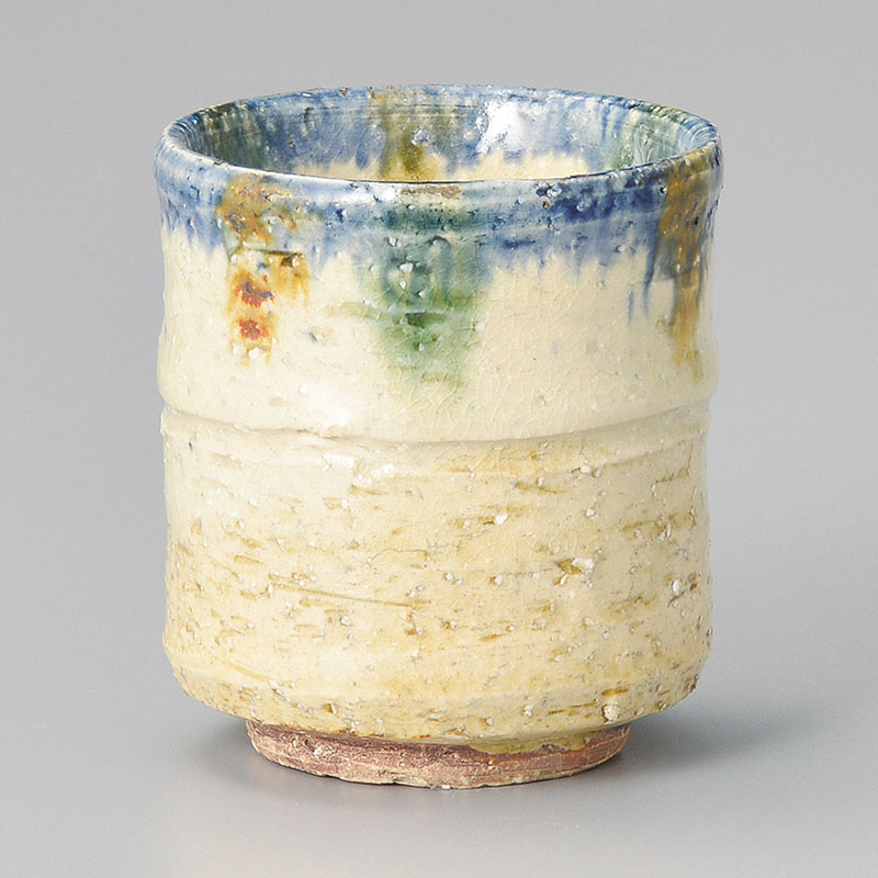 山万 43806-440 三彩流し湯呑 1個（ご注文単位1個）【直送品】