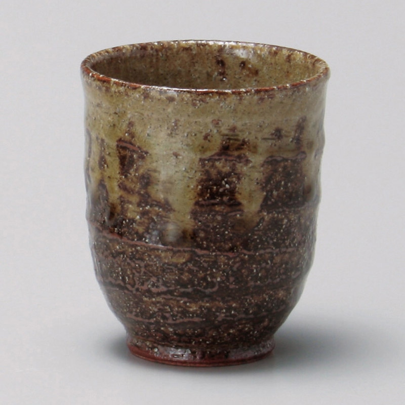 山万 43825-180 黒信楽流し長湯呑 1個（ご注文単位1個）【直送品】