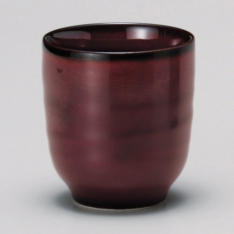 山万 43907-310 うるしブラウン湯呑 1個（ご注文単位1個）【直送品】