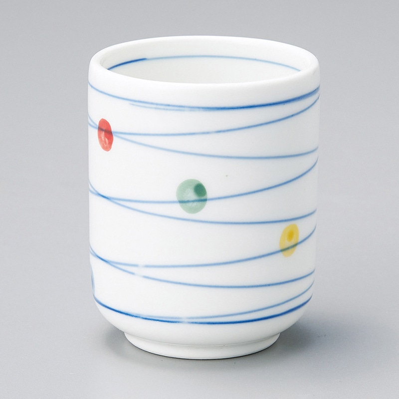 山万 43914-580 四色水玉長湯呑 1個（ご注文単位1個）【直送品】