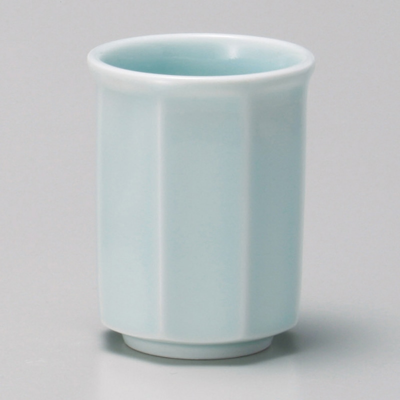 山万 43903-250 青白八角湯呑 大長湯呑 1個（ご注文単位1個）【直送品】