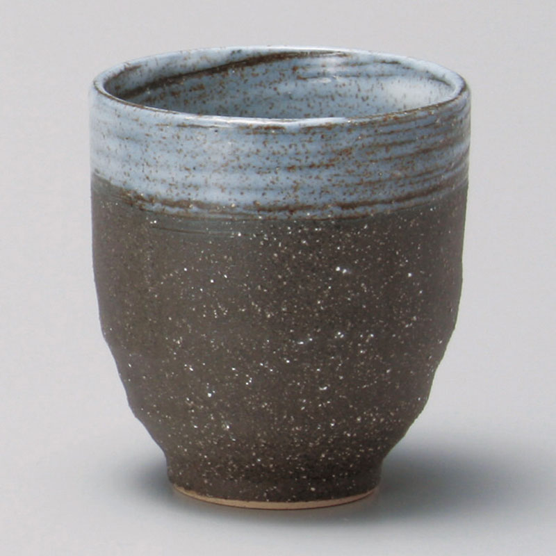 山万 43923-190 黒伊賀湯呑 1個（ご注文単位1個）【直送品】