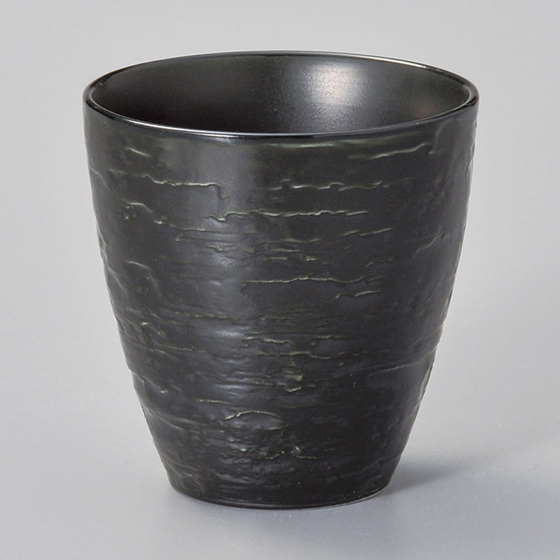 山万 43927-570 漆黒湯呑 1個（ご注文単位1個）【直送品】