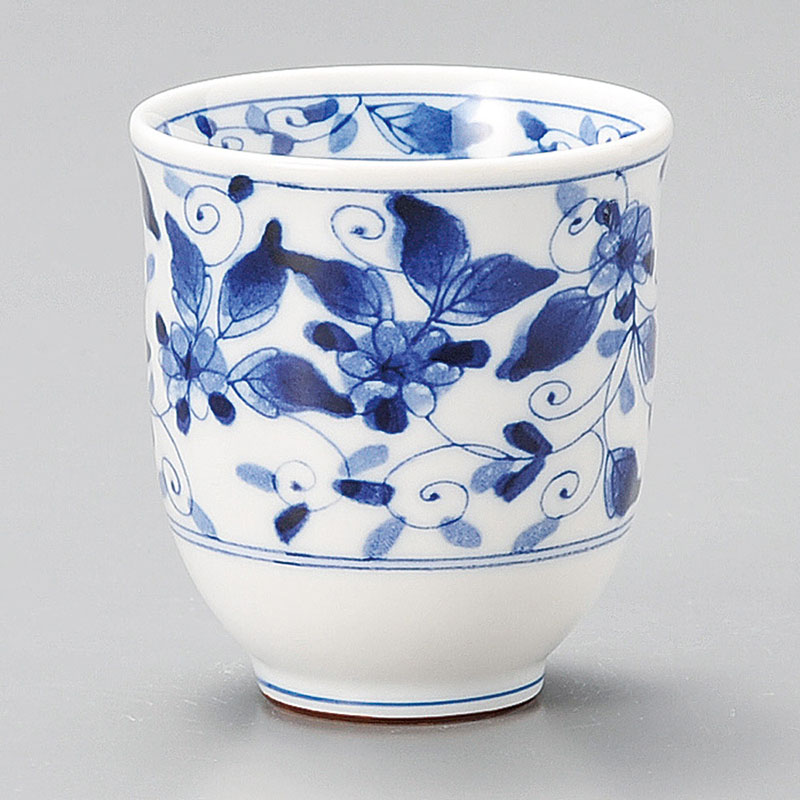 山万 43935-190 染付彩華湯呑 1個（ご注文単位1個）【直送品】