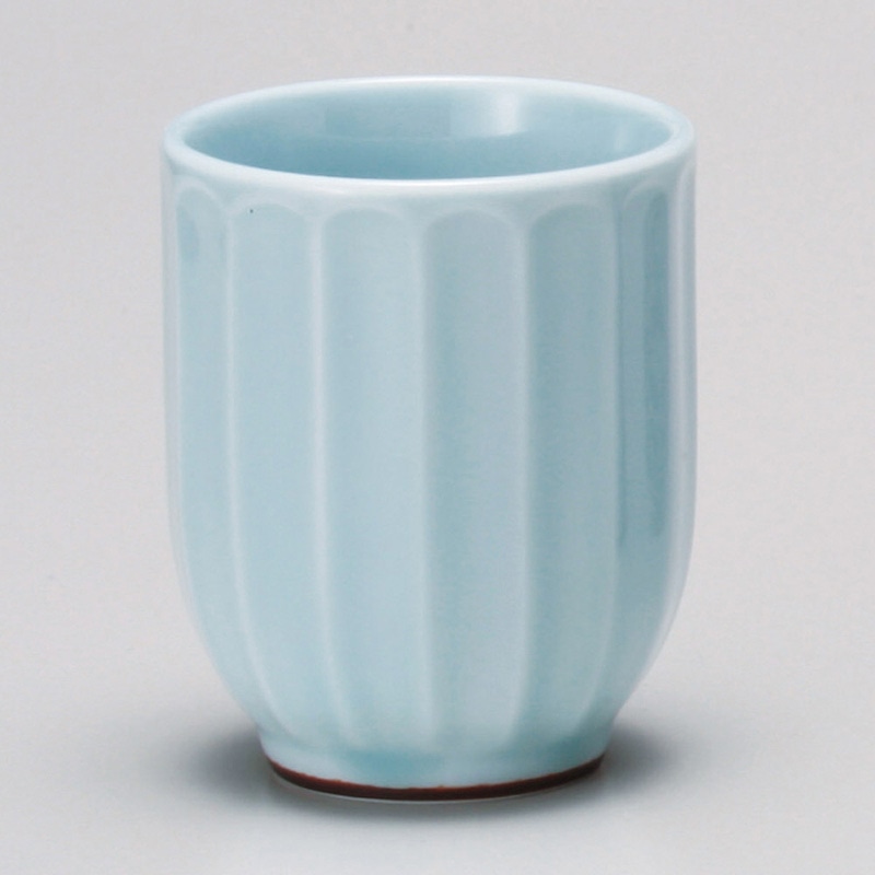 山万 43936-310 青磁彫長湯呑 1個（ご注文単位1個）【直送品】