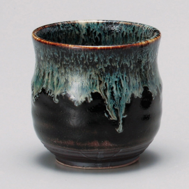 山万 43909-230 ゆず天目白糸六兵衛湯呑 1個（ご注文単位1個）【直送品】