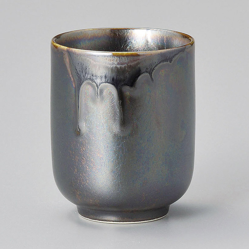 山万 44018-130 いぶし銀彩長湯呑 1個（ご注文単位1個）【直送品】