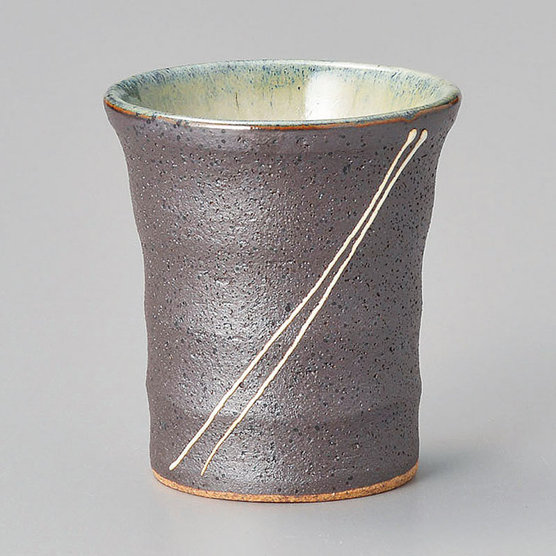 山万 44030-230 黒伊賀流星ミニコップ 1個（ご注文単位1個）【直送品】