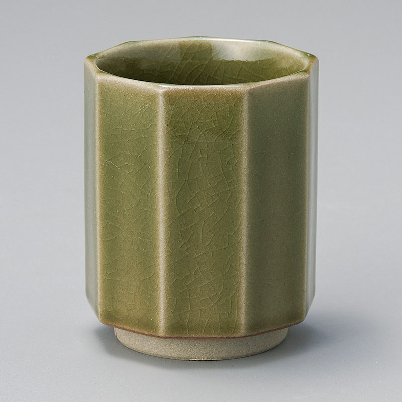 山万 44035-310 ビードロ9角湯呑 1個（ご注文単位1個）【直送品】