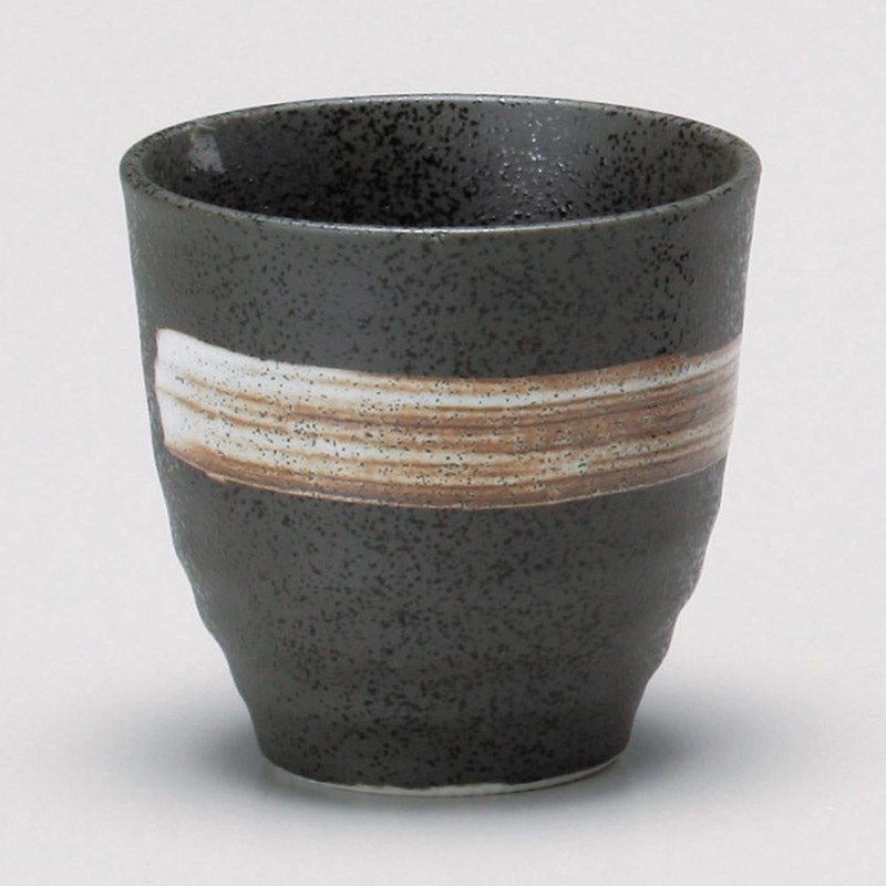 山万 44106-310 白ハケ天目平成湯呑 1個（ご注文単位1個）【直送品】