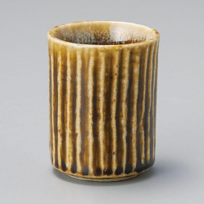 山万 44013-230 鉄イラボしのぎ長湯呑 1個（ご注文単位1個）【直送品】