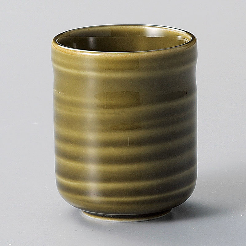 山万 44119-020 織部腰丸長湯呑 1個（ご注文単位1個）【直送品】