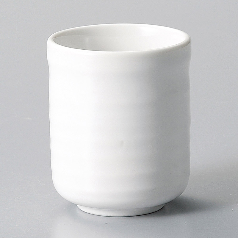 山万 44120-020 白釉腰丸長湯呑 1個（ご注文単位1個）【直送品】