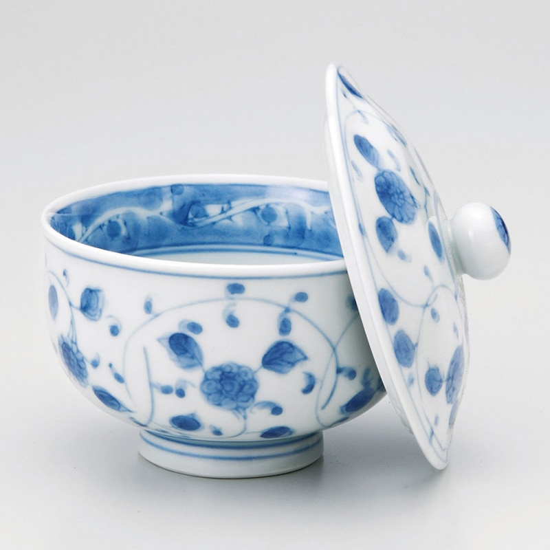 山万 44208-730 ばらの舞蓋付汲出(有田焼) 1個（ご注文単位1個）【直送品】