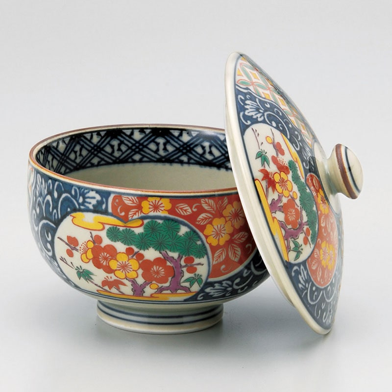 山万 44206-730 古伊万里松竹梅蓋付汲出(有田焼 1個（ご注文単位1個）【直送品】