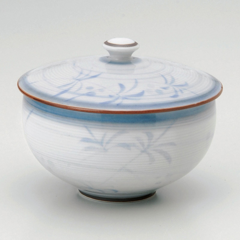 山万 44215-730 内外草花蓋付汲出(有田焼) 1個（ご注文単位1個）【直送品】