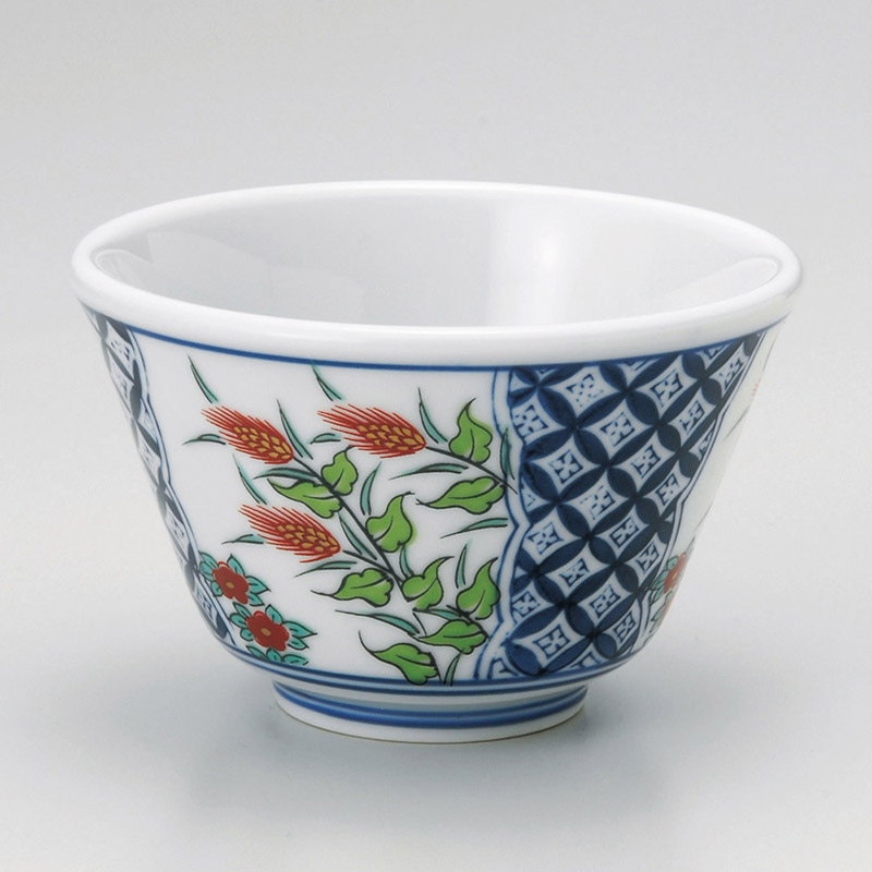 山万 44311-730 錦麦牡丹反仙茶(有田焼) 1個（ご注文単位1個）【直送品】