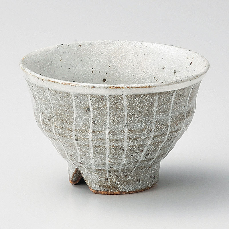 山万 44413-510 唐津白盛十草切高台煎茶 1個（ご注文単位1個）【直送品】