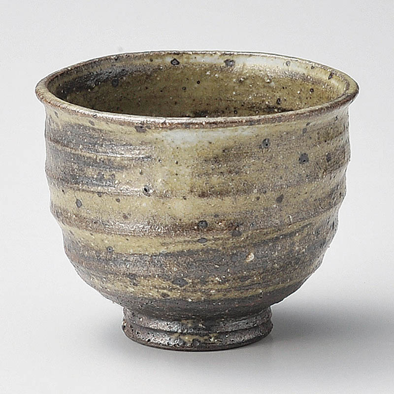 山万 44416-660 灰釉刷毛目汲出し(信楽焼) 1個（ご注文単位1個）【直送品】