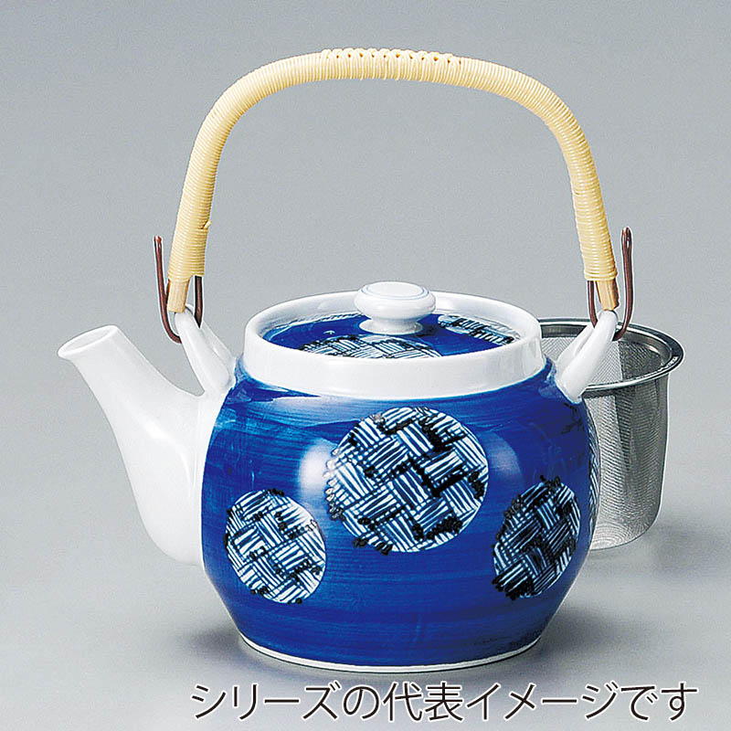 山万 45026-730 丸紋カゴメU付6号土瓶(有田焼 1個（ご注文単位1個）【直送品】