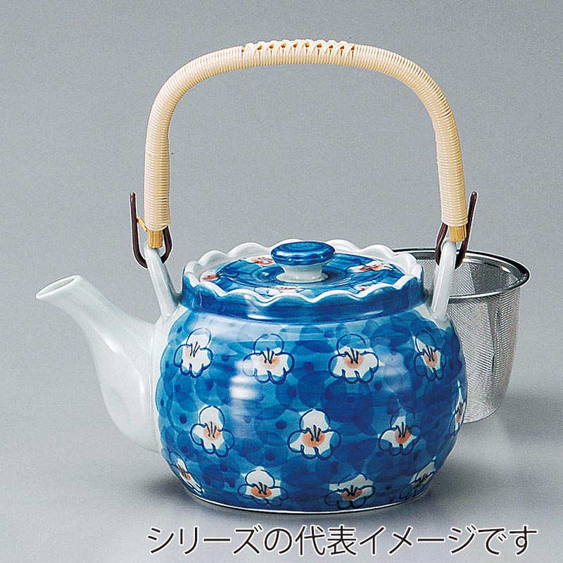 山万 45028-730 青磁小梅U付8号土瓶(有田焼) 1個（ご注文単位1個）【直送品】