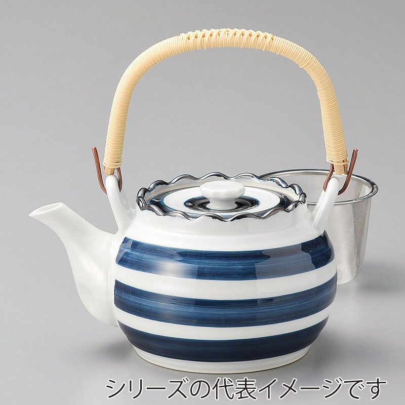 山万 45044-730 ゴス巻U付8号土瓶(有田焼) 1個（ご注文単位1個）【直送品】