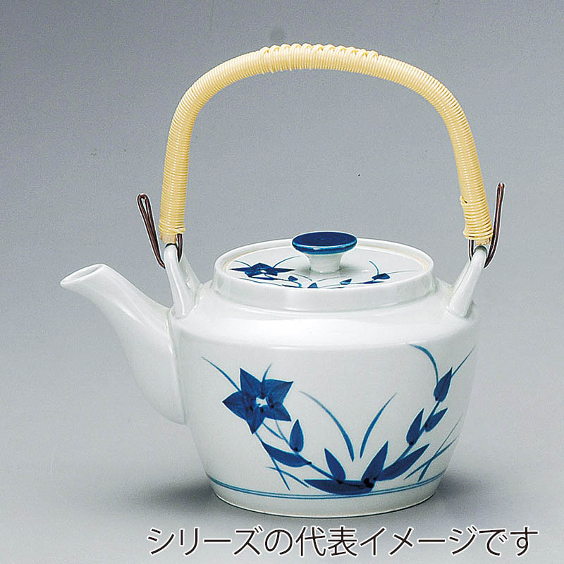 山万 45056-730 青磁桔梗M10号土瓶(有田焼) 1個（ご注文単位1個）【直送品】