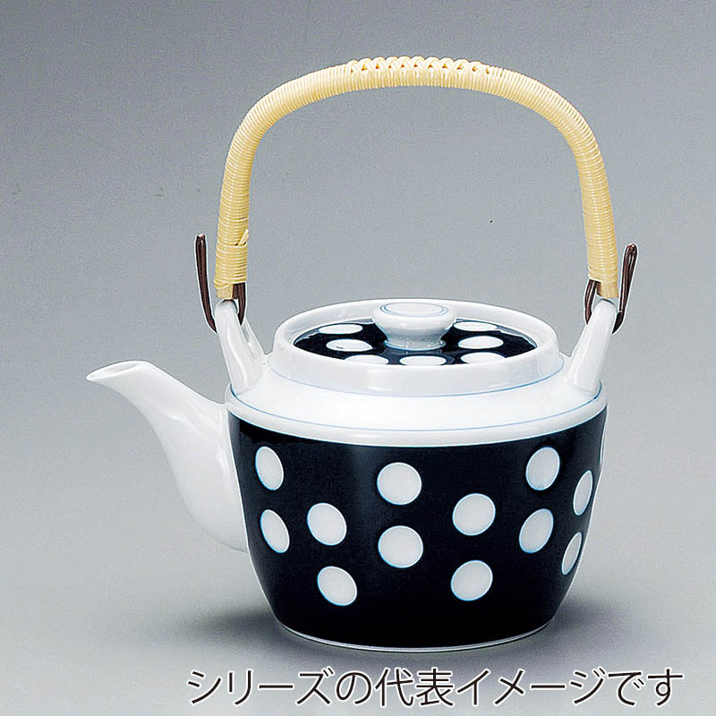 山万 45061-730 水玉10号土瓶(有田焼) 1個（ご注文単位1個）【直送品】