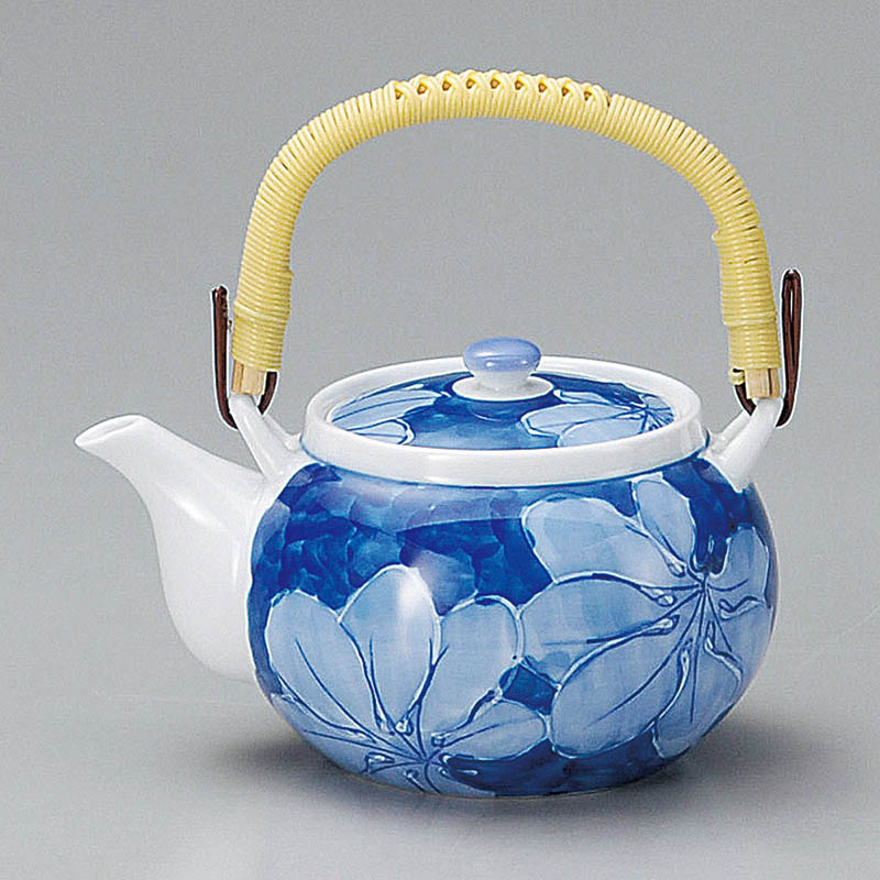 山万 45107-730 濃葉彩M4号土瓶(有田焼) 1個（ご注文単位1個）【直送品】