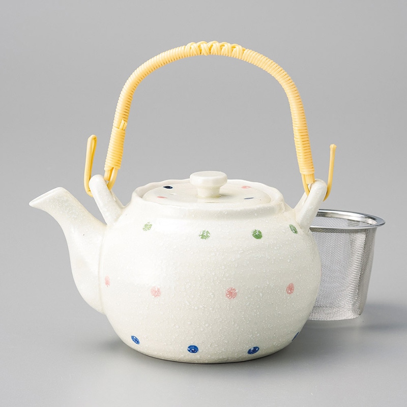 山万 45321-180 水玉淡雪4号土瓶 1個（ご注文単位1個）【直送品】