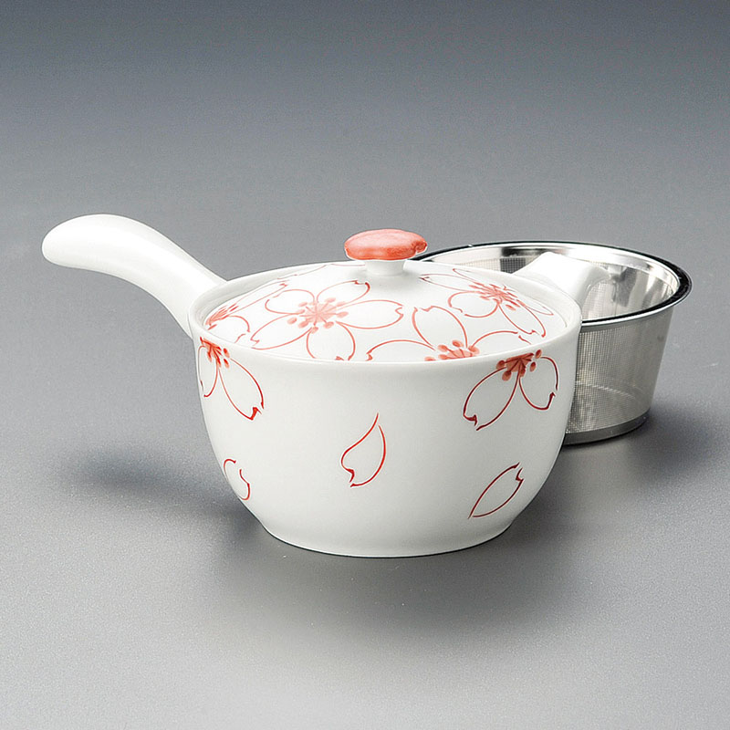 山万 45408-730 錦桜SS平急須(有田焼) 1個（ご注文単位1個）【直送品】