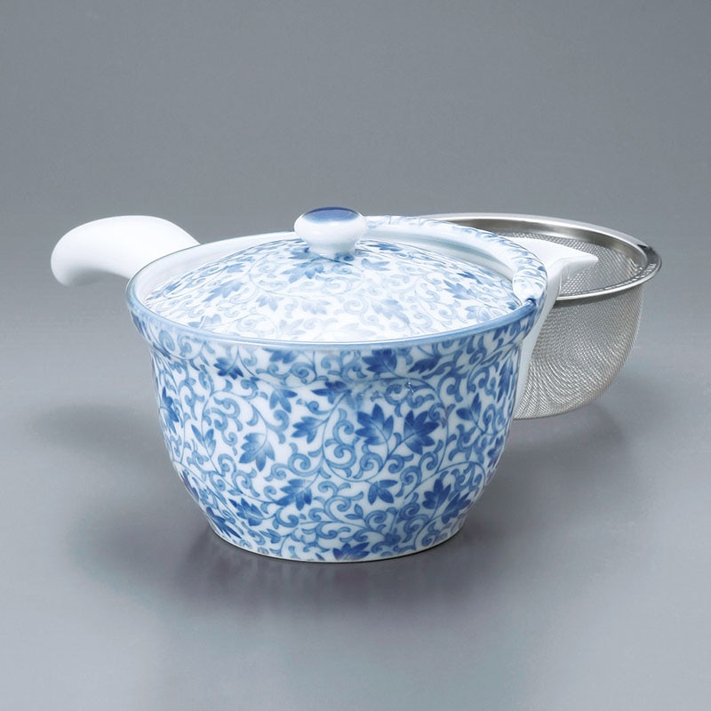 山万 45417-730 花唐草 U付マービー急須 有田 1個（ご注文単位1個）【直送品】