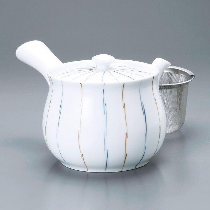 山万 45422-730 麦わら十草U付特大急須(有田焼 1個（ご注文単位1個）【直送品】