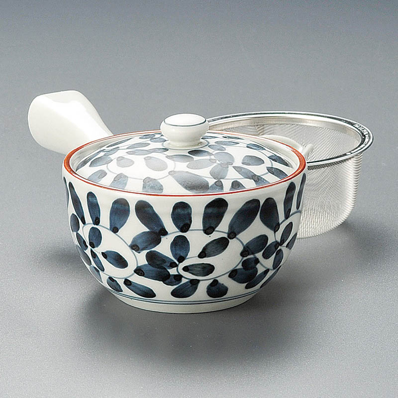 山万 45427-730 タコ唐草U付雀口中急須(有田焼 1個（ご注文単位1個）【直送品】