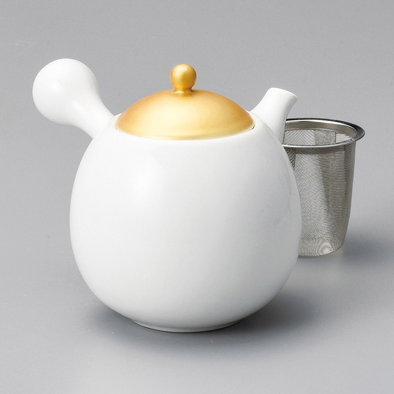 山万 45513-130 金彩玉急須(カゴアミ付) 1個（ご注文単位1個）【直送品】