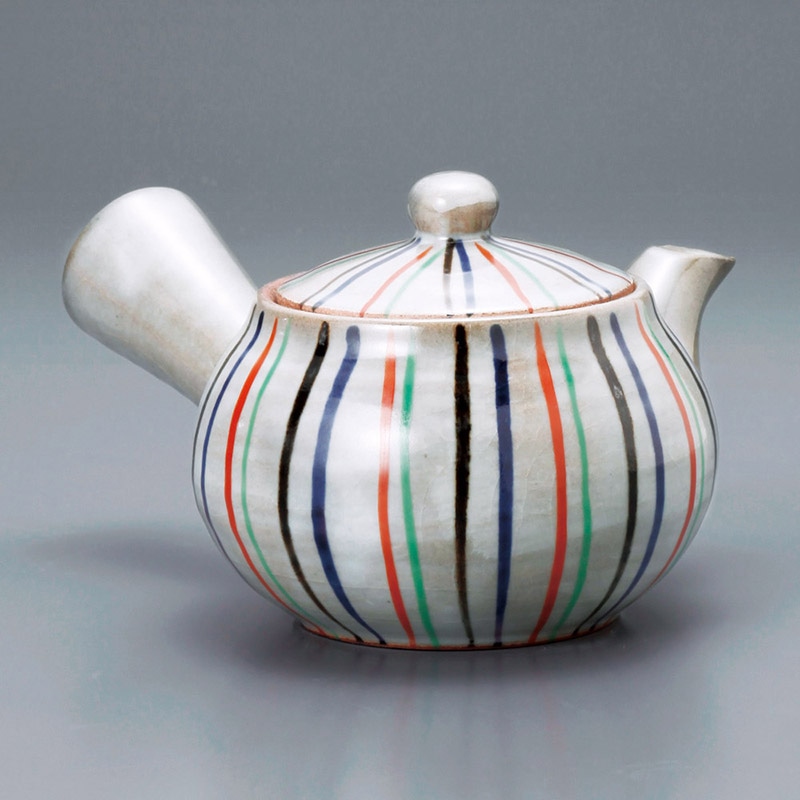 山万 45521-310 染錦十草急須3号 1個（ご注文単位1個）【直送品】