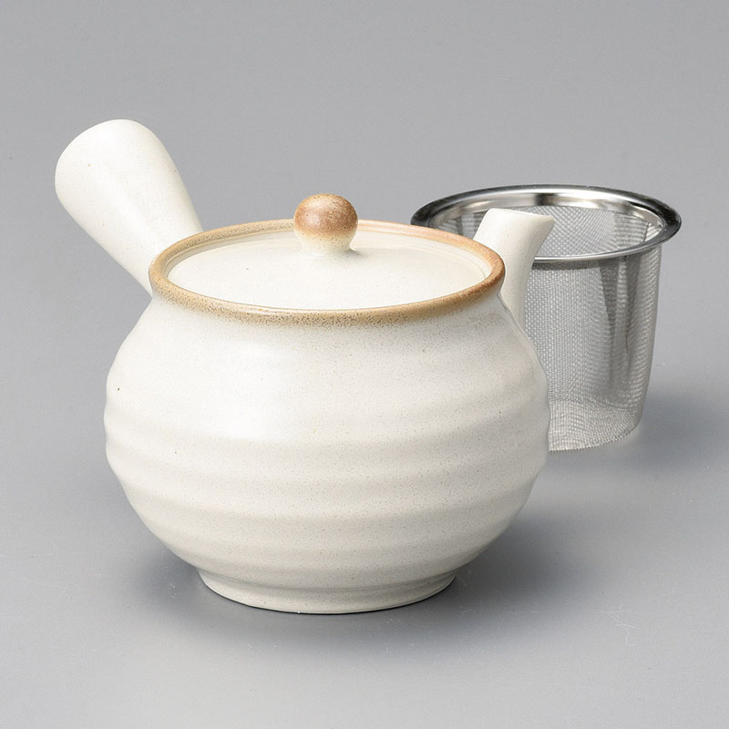 山万 45623-270 粉引新型六兵衛急須(U) 1個（ご注文単位1個）【直送品】