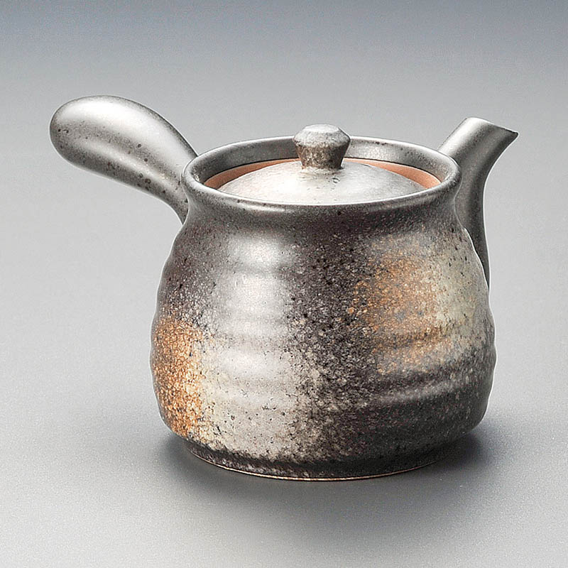 山万 45618-310 黒備前六兵衛急須 1個（ご注文単位1個）【直送品】