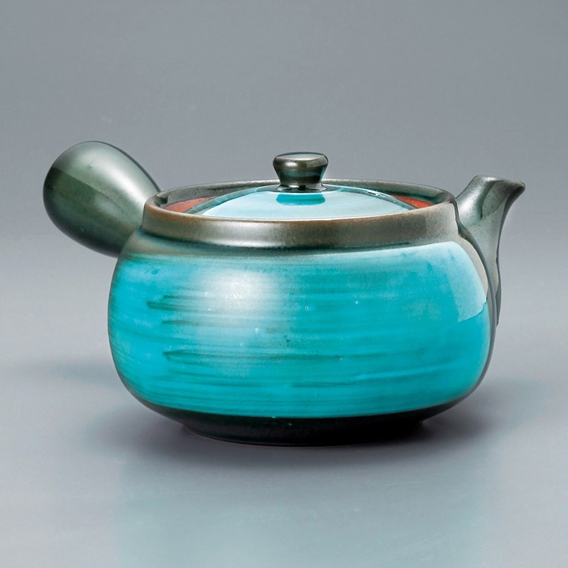 山万 45530-570 エメラルド帯アミ急須 1個（ご注文単位1個）【直送品】