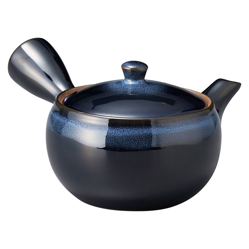 山万 45625-310 青釉切立帯網急須 1個（ご注文単位1個）【直送品】