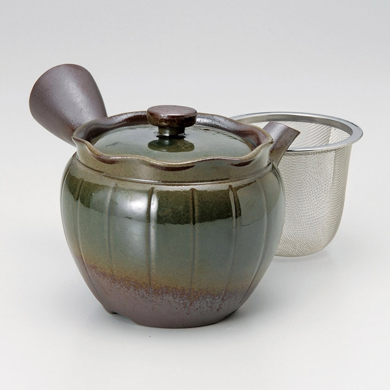 山万 45801-650 万古急須1.5号花丸石 カゴ網 1個（ご注文単位1個）【直送品】