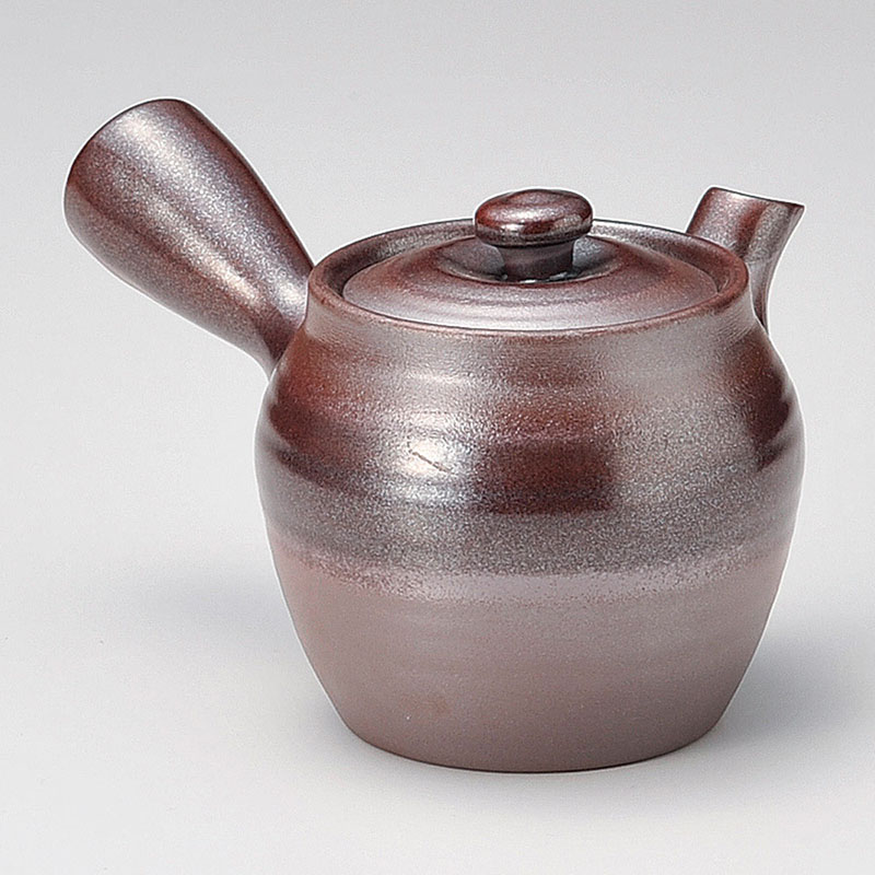 山万 45825-650 万古急須1.5つぼ形鉄赤 丸網 1個（ご注文単位1個）【直送品】