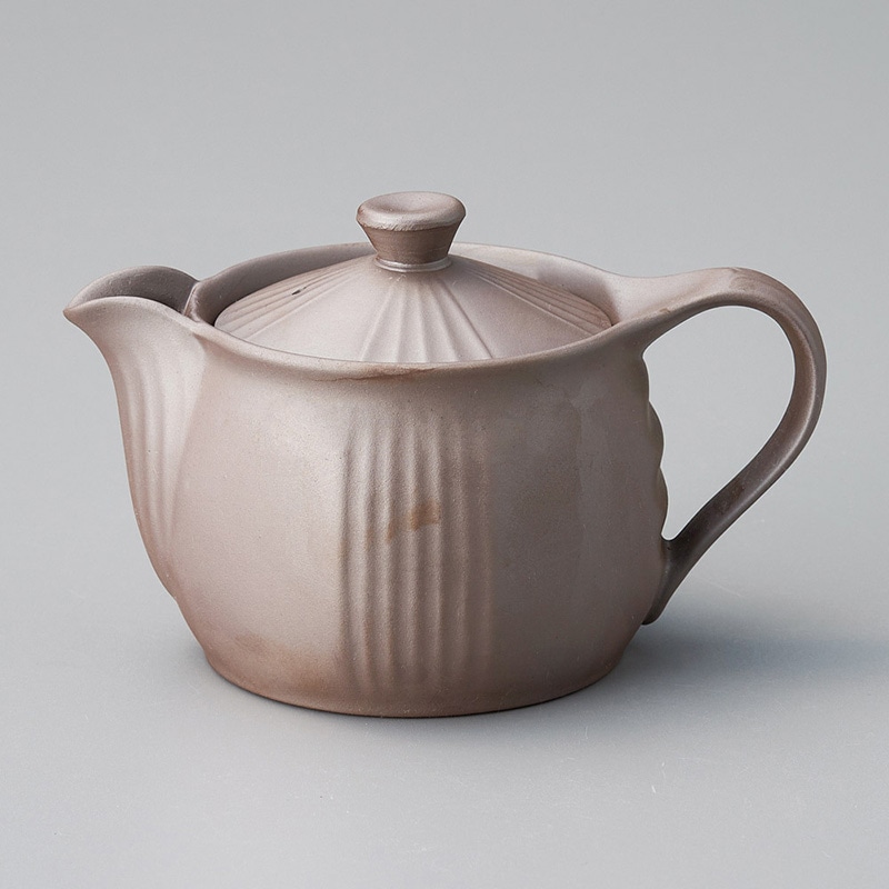 山万 45926-650 万古ポット2無地 平網 萬古焼 1個（ご注文単位1個）【直送品】