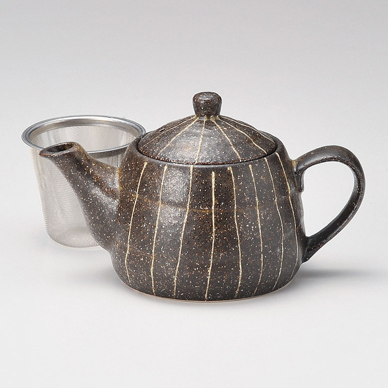 山万 46029-190 錆伊賀十草ポット(アミ付) 1個（ご注文単位1個）【直送品】