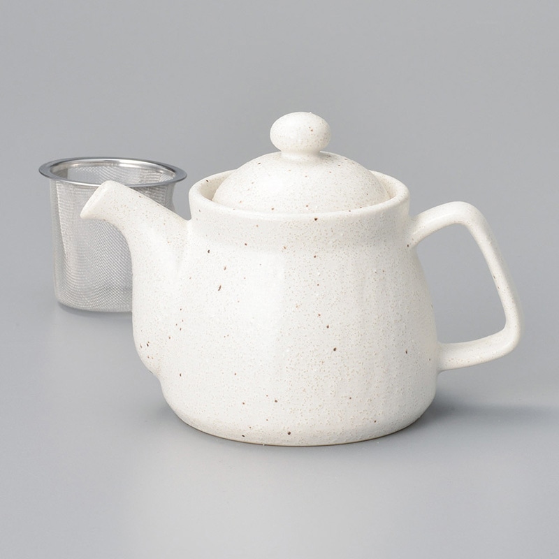 山万 46031-190 白マット布目ポット 1個（ご注文単位1個）【直送品】