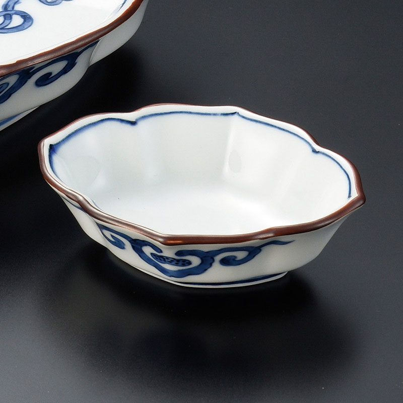 山万 46202-710 めでた図花菱千代口(有田焼) 1個（ご注文単位1個）【直送品】