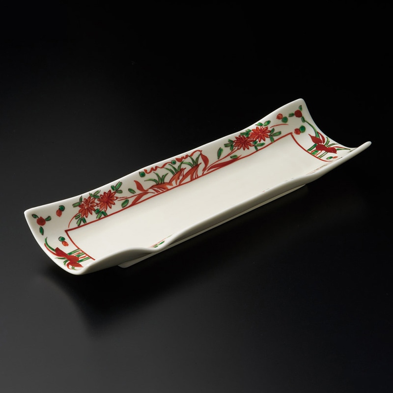 山万 46416-710 万歴岩渕筒型長皿(有田焼) 1個（ご注文単位1個）【直送品】