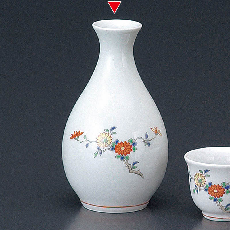 山万 46806-710 柿右衛門写 菊徳利(有田焼) 1個（ご注文単位1個）【直送品】