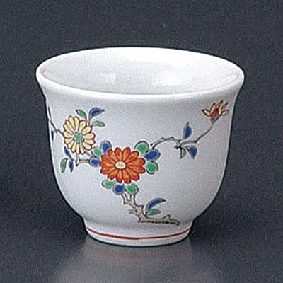 山万 46807-710 柿右衛門写 菊盃(有田焼) 1個（ご注文単位1個）【直送品】