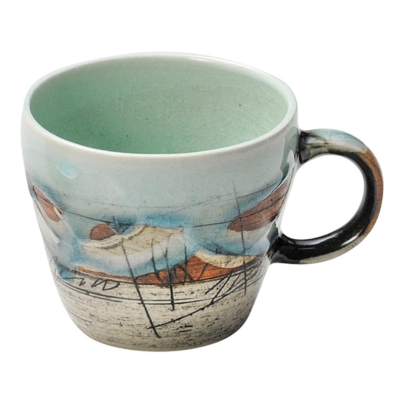 山万 47114-570 ピカソ トルコ釉マグ 1個（ご注文単位1個）【直送品】